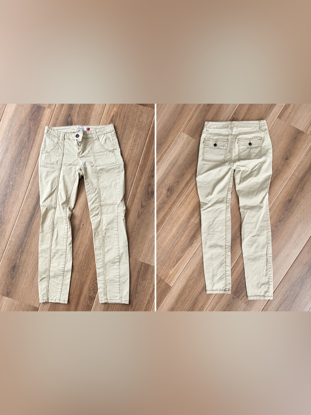 SO Slim Straight Khaki Pants